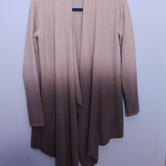 2 Barefoot Dreams Calypso Waterfall Ombre Cardigans Cozy Chic Lite Knit S/M FLAW - Picture 2 of 16